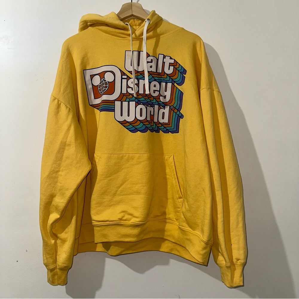 Disney Men's Yellow Walt Disney World Hoodie